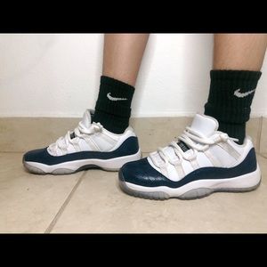 Jordan 11 Low Blue Snakeskin
